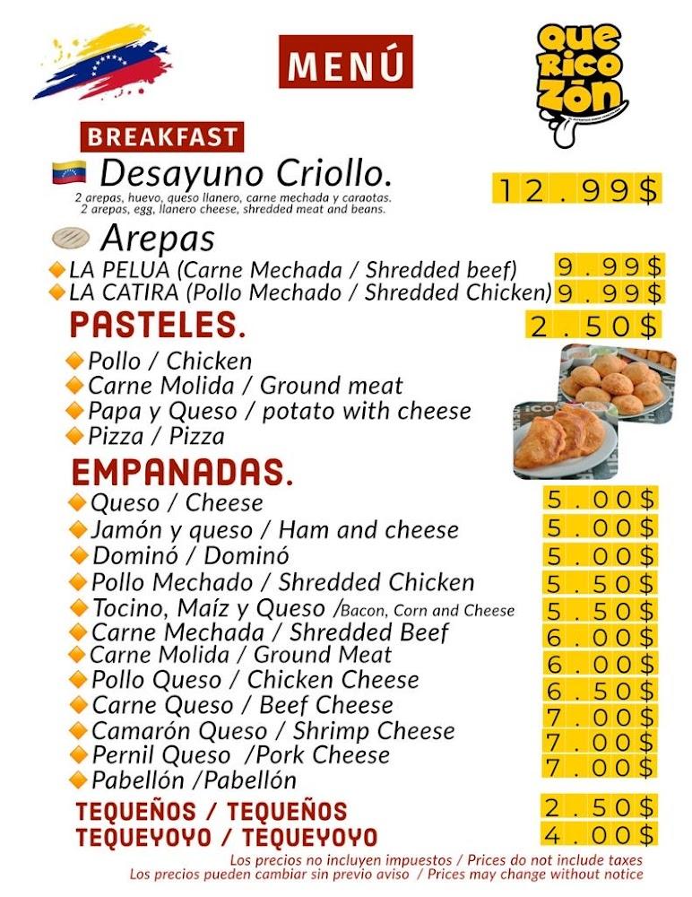 QUERICOZON Menu image 2