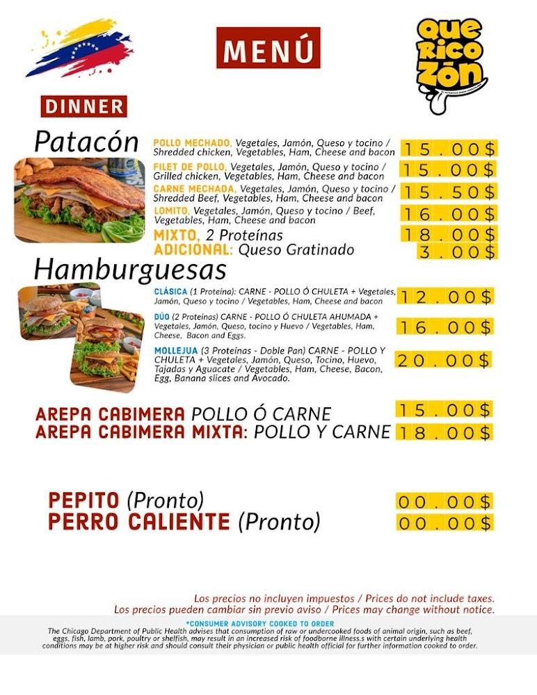 QUERICOZON Menu image 3